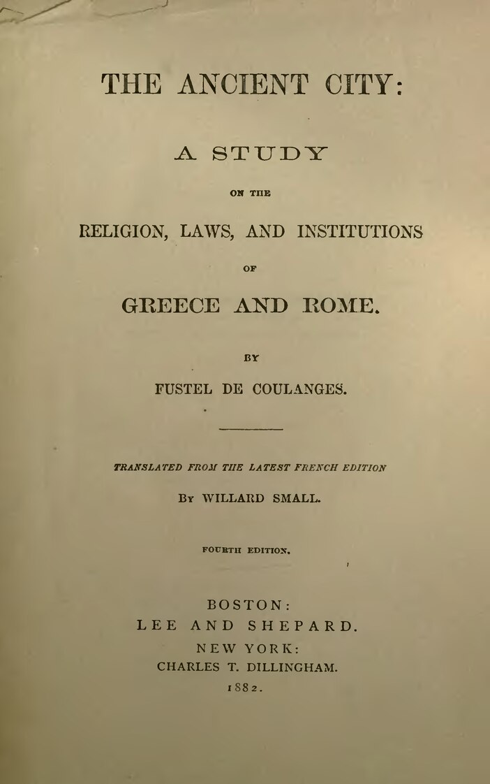 By Fustel de Coulanges - https://archive.org/details/ancientcitystudy00fustiala, Public Domain, https://commons.wikimedia.org/w/index.php?curid=40125399